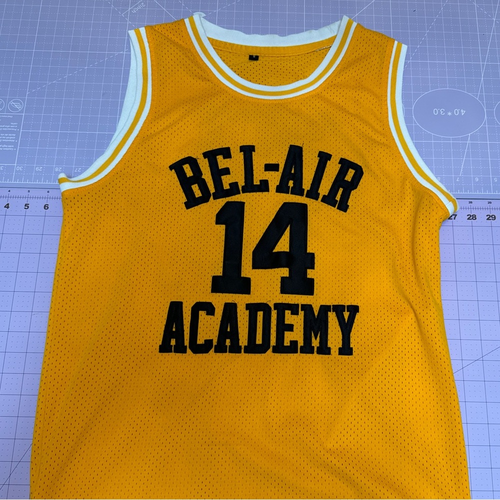 Bel-air academy Will Smith yellow jersey 
size small
